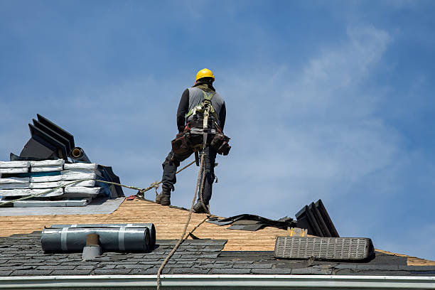 Professional Roofing technician working in Reinholds, PA